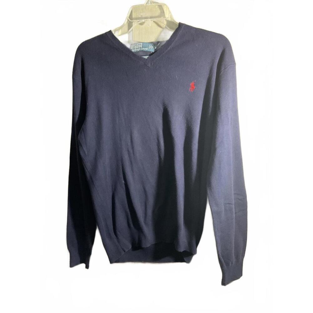 Polo Ralph Lauren Men's V-Neck Sweater - Classic Navy Medium